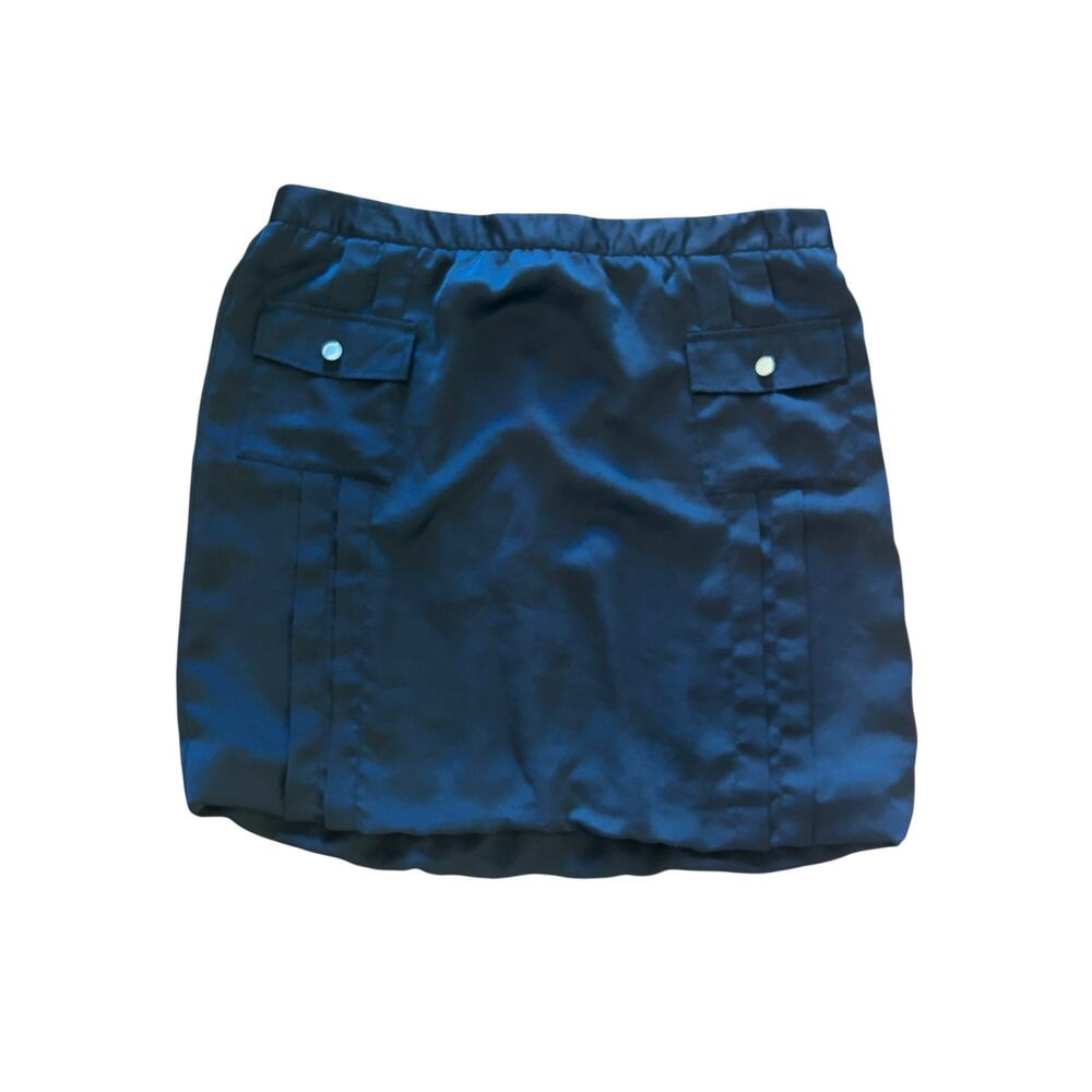 Tory Burch Women’s Designer Navy Blue Cargo Utility Mini Skirt - Size 14
